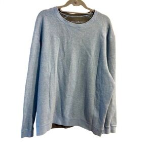 Tommy Bahama Reversible Gray/ Light Blue Crewneck Sweatshirt XL